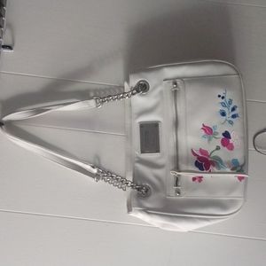Nicole Miller white handbag